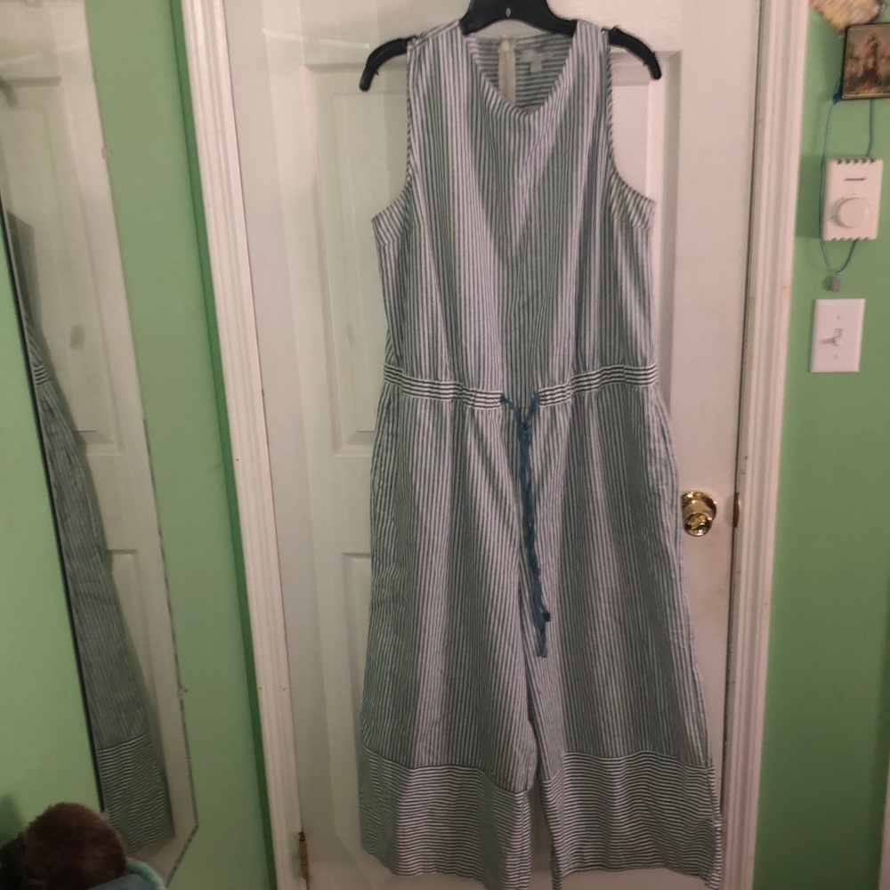New York and Company pinstripe jumpsuit